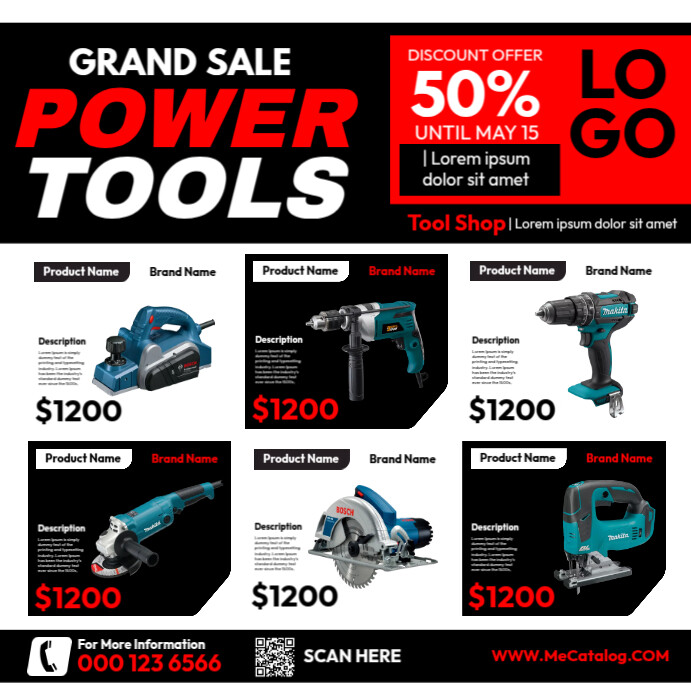 Copy of Power Tools | PosterMyWall