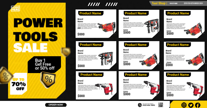 Power Tools Flyer Template | PosterMyWall