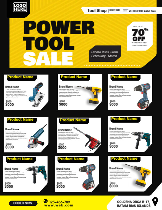 Copy of Power Tools Flyer | PosterMyWall