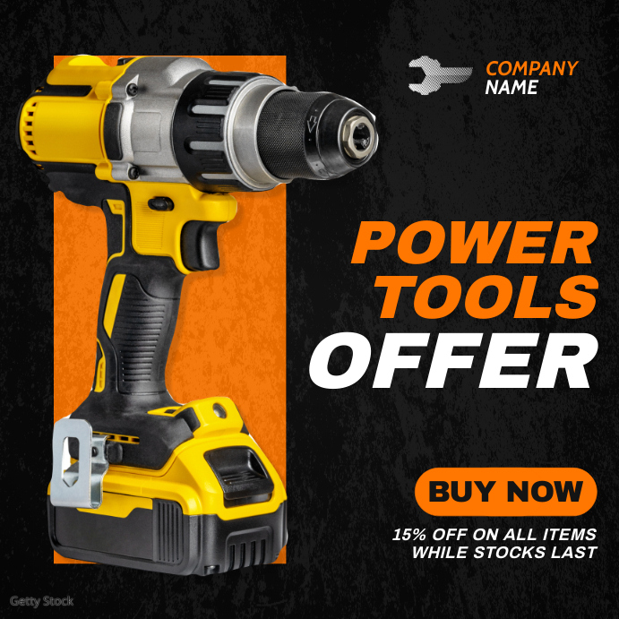 power tools offer advertising Template | PosterMyWall