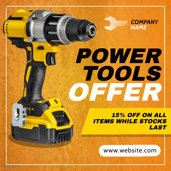 power tools offer template design | PosterMyWall