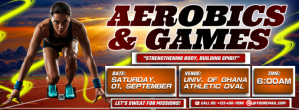 Power Up Aerobics & Games Facebook-coverfoto template