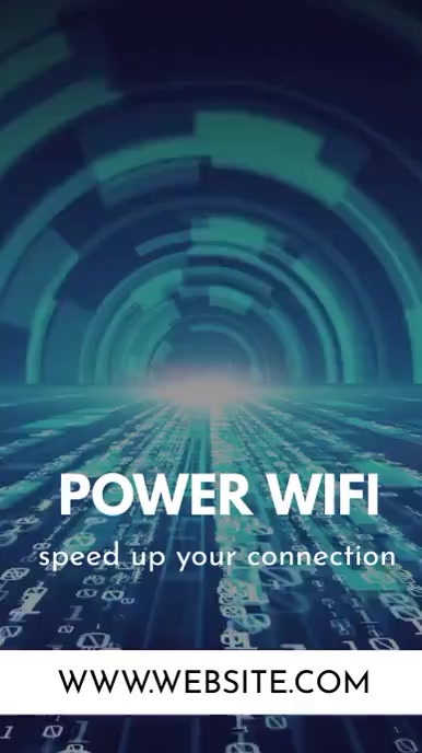 Power Wifi Speed up your internet connection Template | PosterMyWall