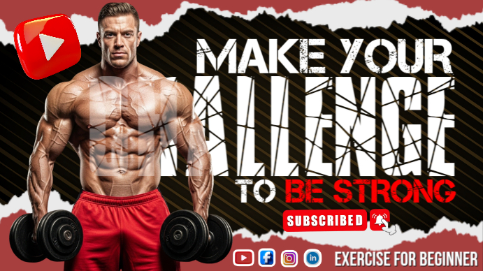 Power Within Your Challenge YouTube 缩略图 template