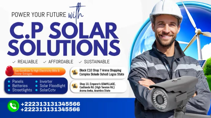 Solar Energy Solutions Template | PosterMyWall