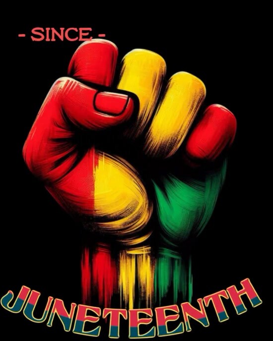 Powerful Juneteenth Poster – Freedom for All Since 1865 Instagram Portrait template