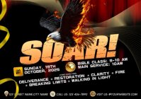 Powerful Revival Soar Event Poster A4 template