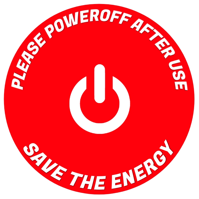 Poweroff Sign Board Template | PosterMyWall