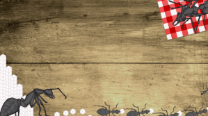 Powerpoint Ants Table Background Præsentation (16:9) template