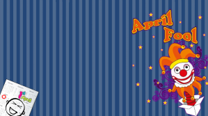 Powerpoint April Fools Day Background Præsentation (16:9) template