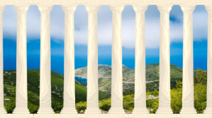 Powerpoint Athens Greece Background Voorlegging (16:9) template