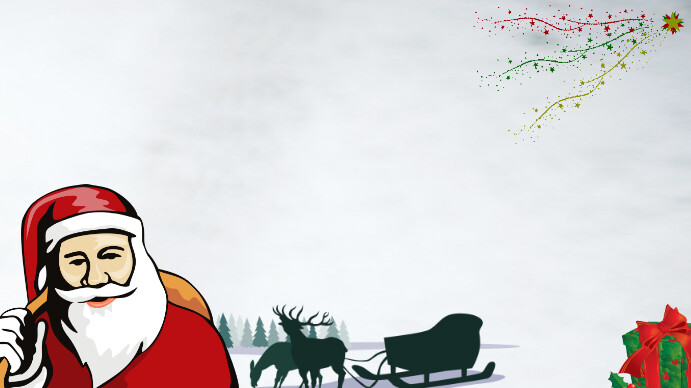 Santa Powerpoint Powerpoint Big Santa Christmas Background Template | PosterMyWall