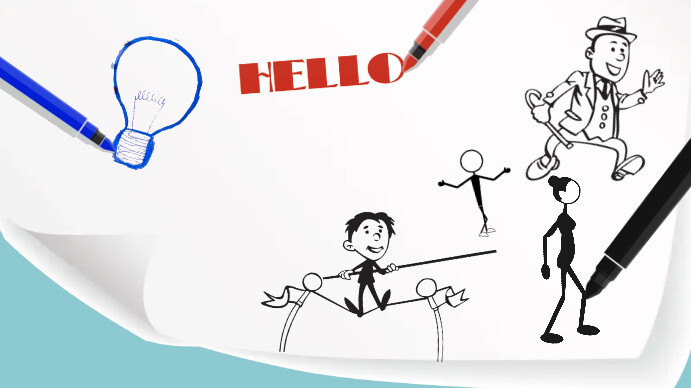 Powerpoint Blank Paper Note Background Präsentation (16:9) template