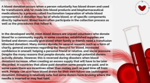 Powerpoint blood donation background Præsentation (16:9) template