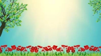 Powerpoint Bright Spring Nature Flowers Background Apresentação (16:9) template