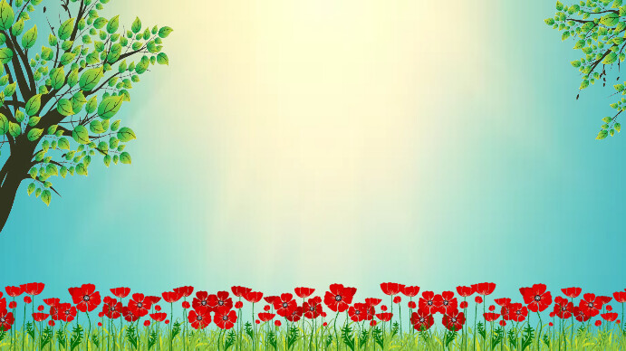 Powerpoint Bright Spring Nature Flowers Background Template | PosterMyWall