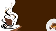 Powerpoint Coffee Pastry Background Presentation (16:9) template