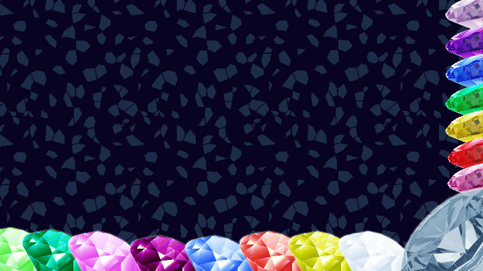 Powerpoint Colorful Gemstones Background Presentasi (16:9) template