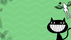 Powerpoint Crazy Cat Background Præsentation (16:9) template