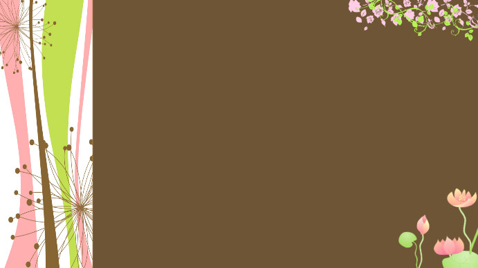 Powerpoint Flower Brown Background Template | PosterMyWall