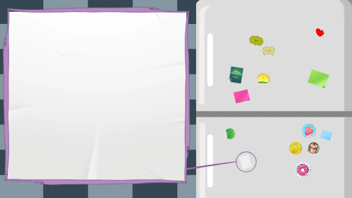Powerpoint Fridge Groceries List Background Pagtatanghal (16:9) template