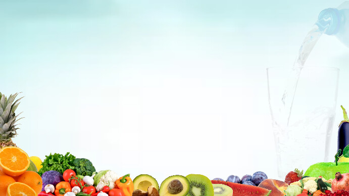 Fruits And Vegetables Background For Powerpoint