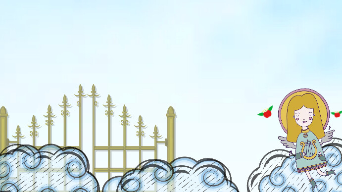 Powerpoint Heaven Angel Background Template | PosterMyWall