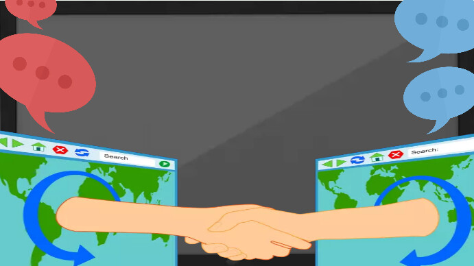 Powerpoint International chat background Template | PosterMyWall