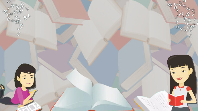 Powerpoint Library Books Background Template | PosterMyWall