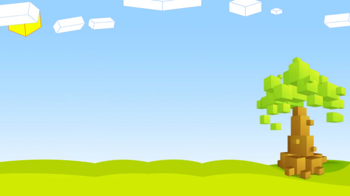 Powerpoint Minecraft World Background Template | PosterMyWall