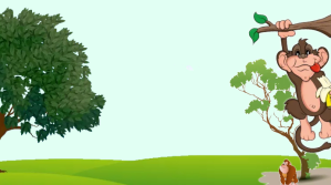 Powerpoint Monkey Kids Background Præsentation (16:9) template