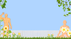 Powerpoint Naked Gardening Background Prezentacja (16:9) template