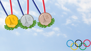 Powerpoint Paris 2024 Olympics Background Præsentation (16:9) template