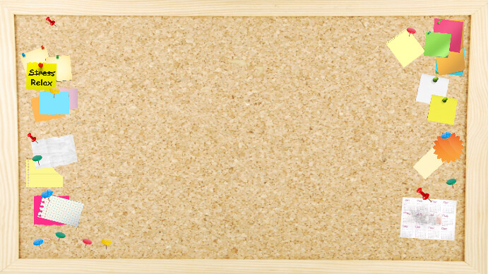 Powerpoint Pin Corkboard Background Template | PosterMyWall