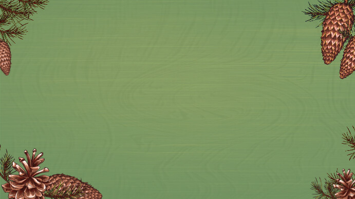 Powerpoint Pine Tree Green Background Template | PosterMyWall