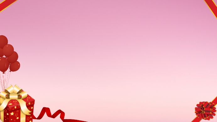 Powerpoint Pink Birthday Background Template | PosterMyWall