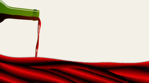 White Powerpoint Red Wine Background Presentatie Template