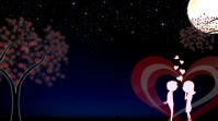Powerpoint Romantic Night Background Presentation (16:9) template