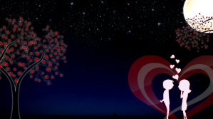 Powerpoint Romantic Night Background Presentación (16:9) template