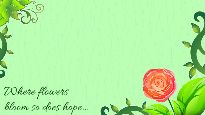 Powerpoint Rose Garden Background Template | PosterMyWall