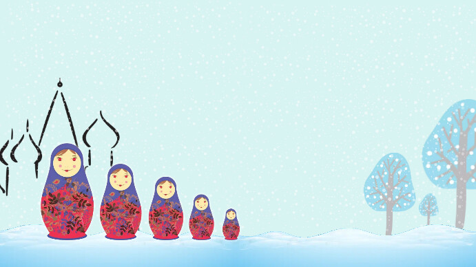 Powerpoint Russian dolls Background Template | PosterMyWall