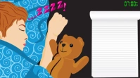 Powerpoint Sleep Well Background Prezentacja (16:9) template