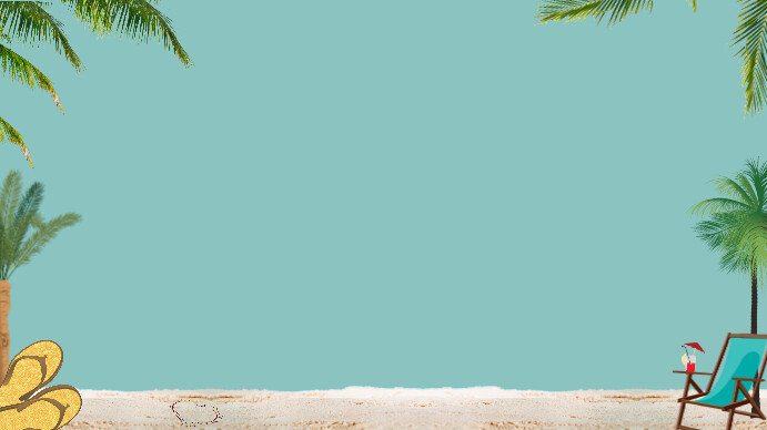 Powerpoint Summer Beach Background Template | PosterMyWall