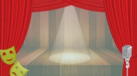 Powerpoint Theater Stage Background Präsentation (16:9) template