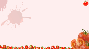 Powerpoint Tomato Background Præsentation (16:9) template