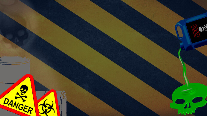 Powerpoint Toxic Hazard Background Template | PosterMyWall