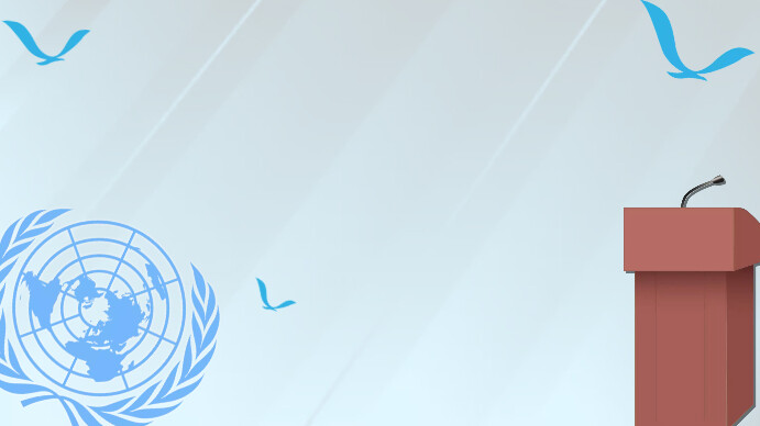 Powerpoint United Nations Background Template | PosterMyWall