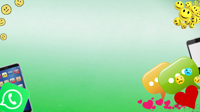 Powerpoint WhatsApp chat app Background Template | PosterMyWall