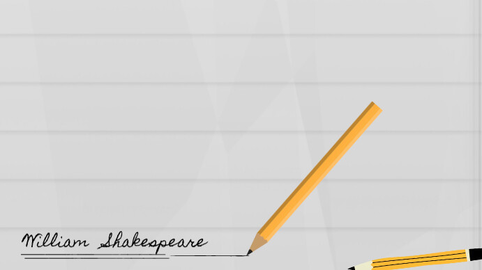 Plantilla de Powerpoint Writing Paper Pencil Background | PosterMyWall