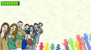 Powerpoint Young Teamwork Background Presentasi (16:9) template